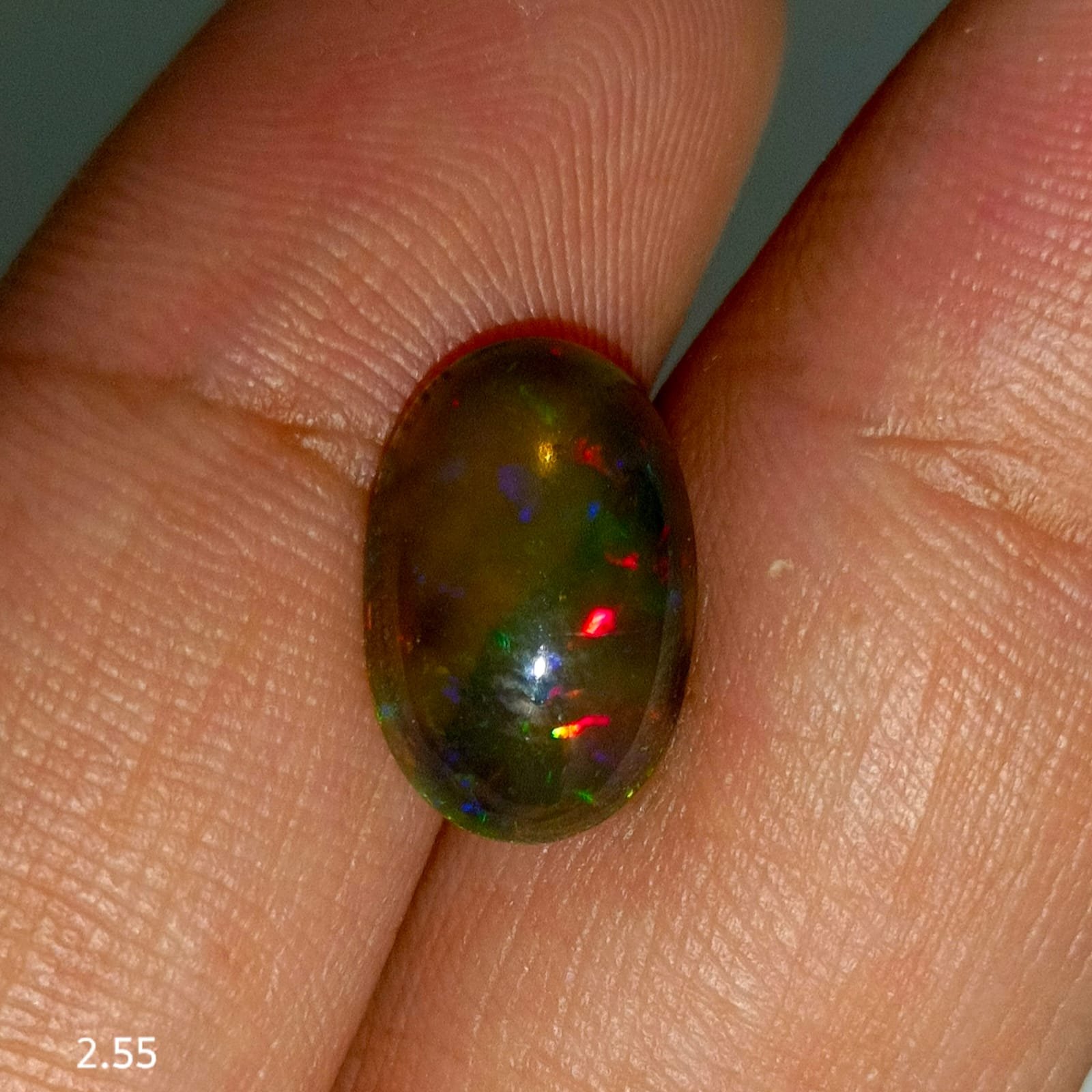 2.55ct Black Fire Opal