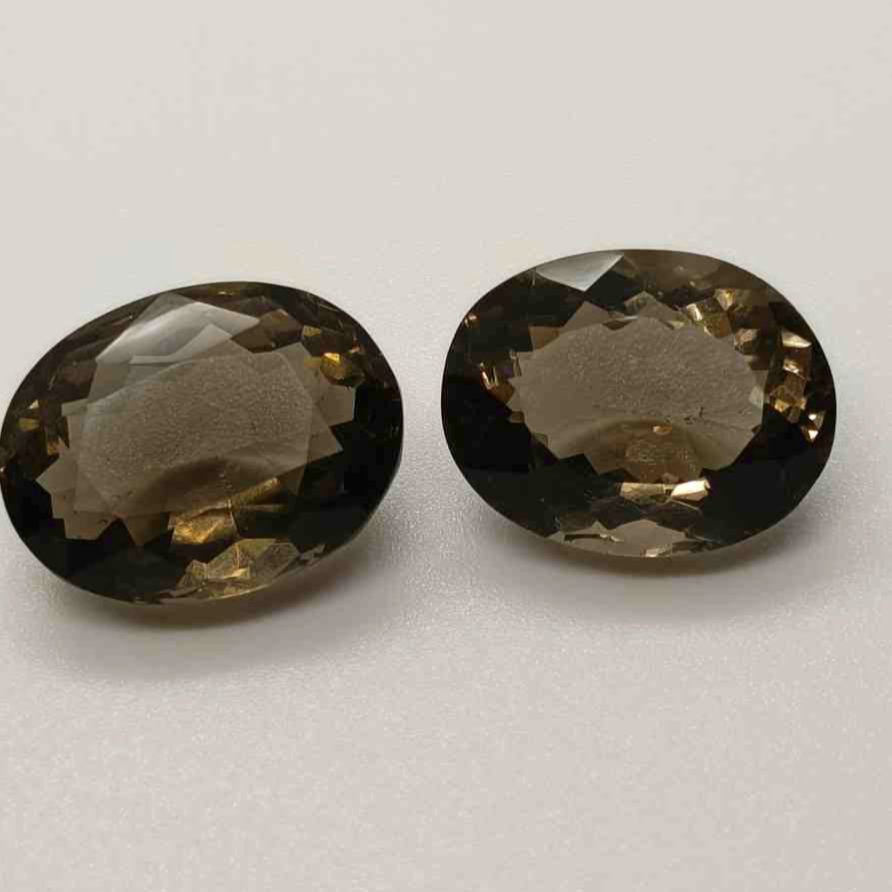 Smoky Quartz Pair